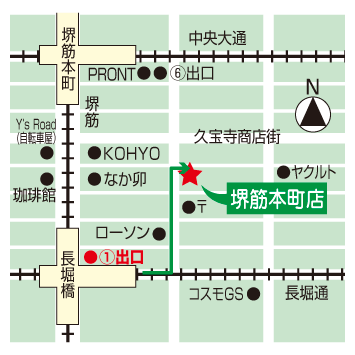 堺筋本町店地図